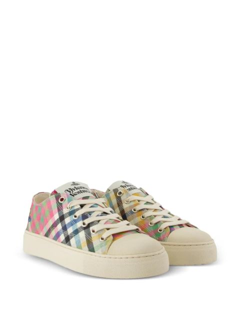 Vivienne Westwood Plimsoll plaid sneakers - White - zdjęcie produktu nr 2