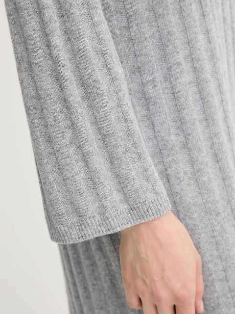 Barbour sukienka z wełną SOPHIA kolor szary mini oversize LDR0939