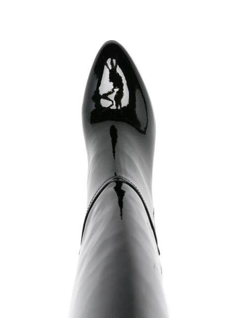 Paris Texas 75mm Lavinia pointed-toe boots - Black