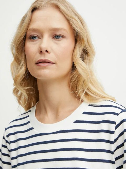 Weekend Max Mara sukienka bawełniana kolor biały mini prosta 2515621012600