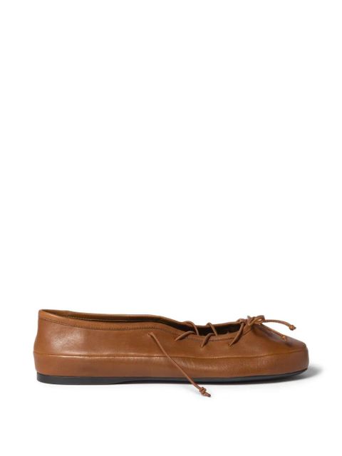 Miu Miu nappa leather ballerinas - Brown - zdjęcie produktu nr 1