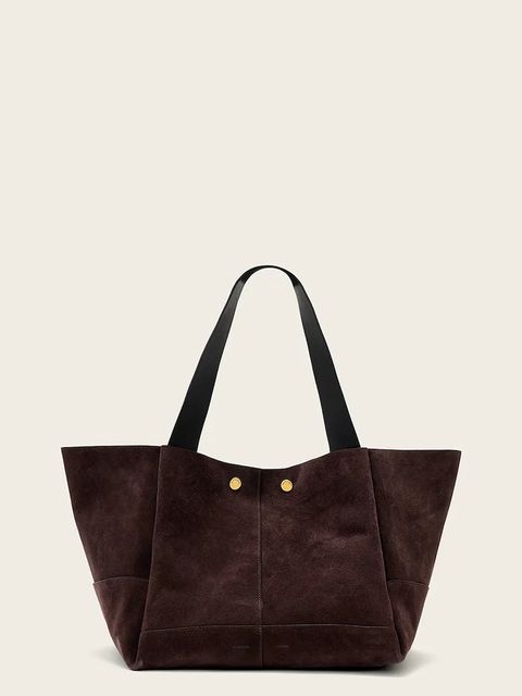 AllSaints torebka shopper damska zamszowa ROSALIE - zdjęcie produktu nr 1