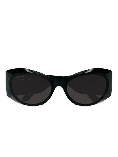 Balenciaga Eyewear oval-frame sunglasses - Black - zdjęcie produktu nr 1