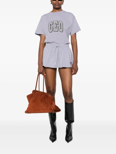 Balenciaga Laurel drawstring-waist cotton skirt - Grey - zdjęcie produktu nr 2