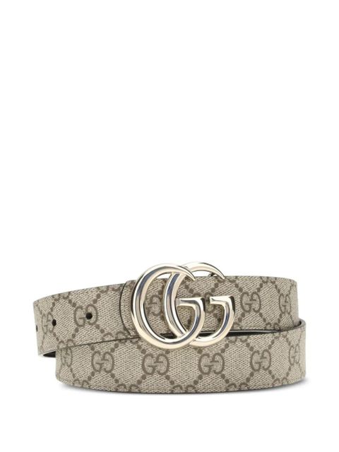Gucci gg Marmont supreme reversible belt - Neutrals