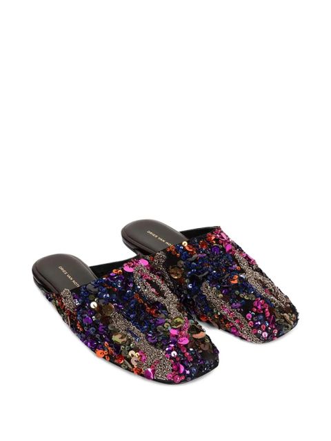 DRIES VAN NOTEN embellished mules - Black - zdjęcie produktu nr 2