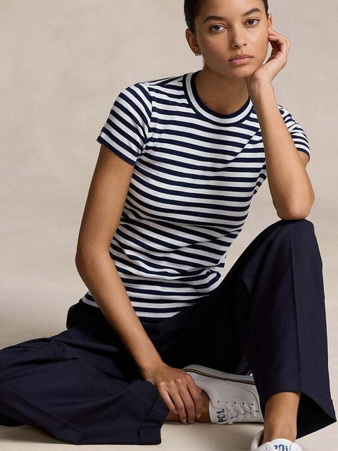 Polo Ralph Lauren t-shirt bawełniany kolor granatowy