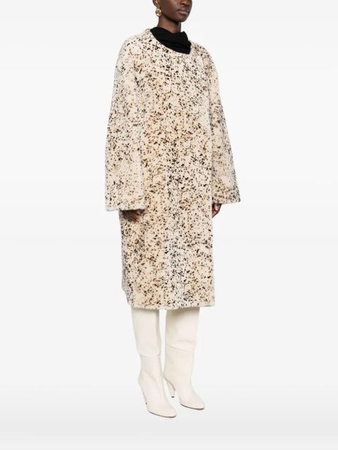 TOTEME Stracciatella shearling coat - Neutrals