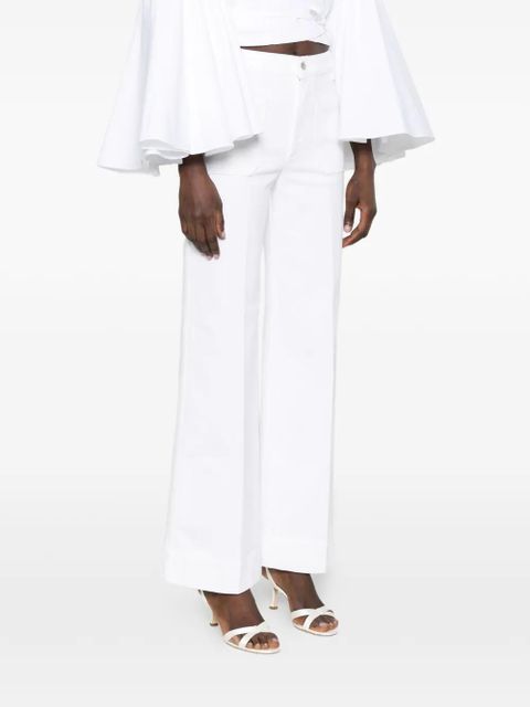 Victoria Beckham belt-loop jeans - White