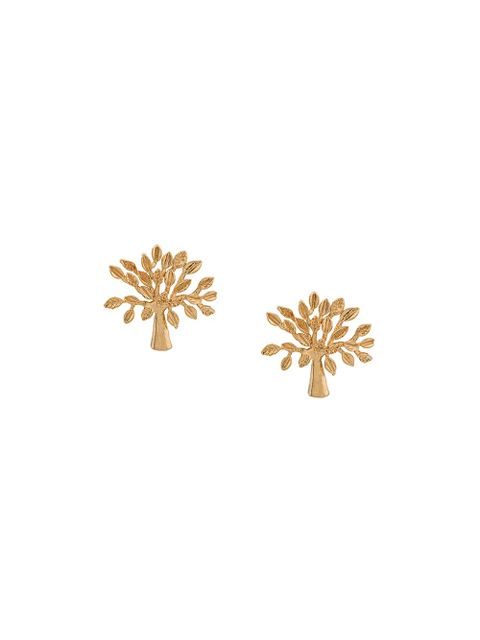 Mulberry logo tree stud earrings - Gold - zdjęcie produktu nr 1