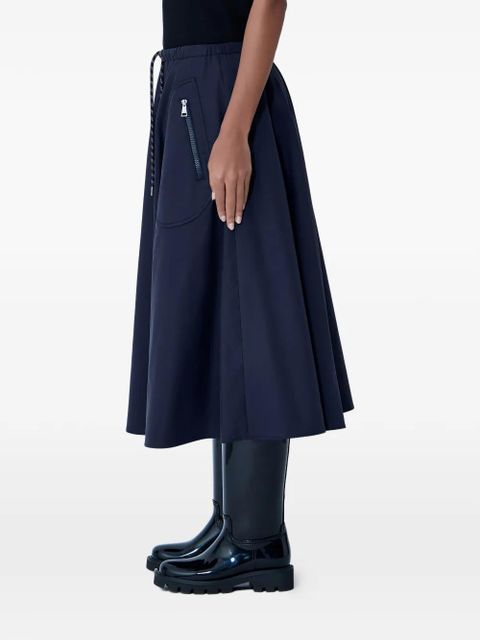 Moncler drawstring A-line skirt - Blue - zdjęcie produktu nr 2