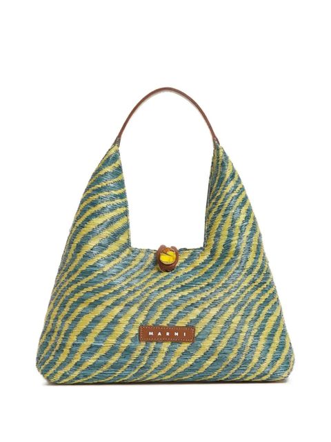 Marni trapeze wavy mini bag - Green - zdjęcie produktu nr 1