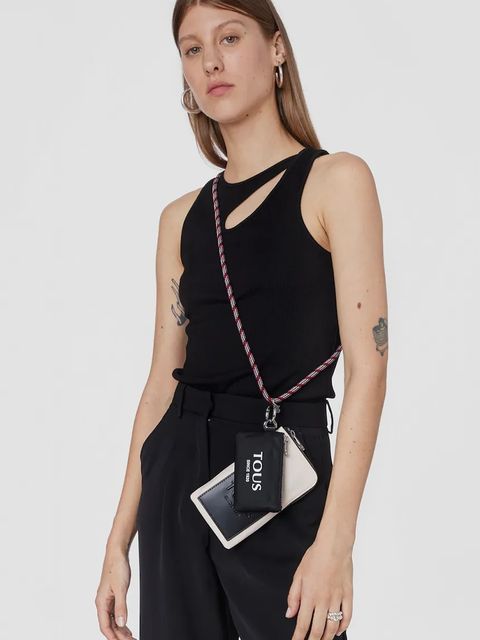 Tous portfel EMPIRE SOFT damski kolor beżowy 2001584352