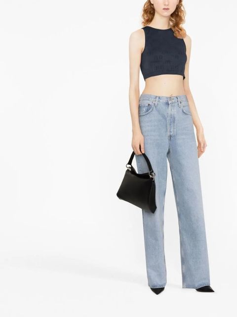 ROTATE BIRGER CHRISTENSEN cropped sleeveless top - Blue