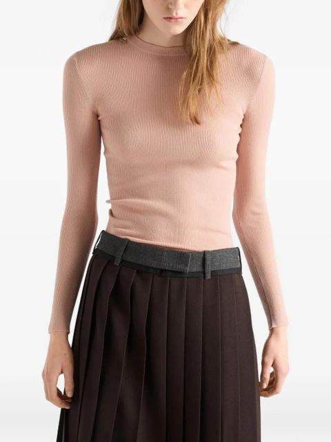 Prada wool crew-neck sweater - Pink