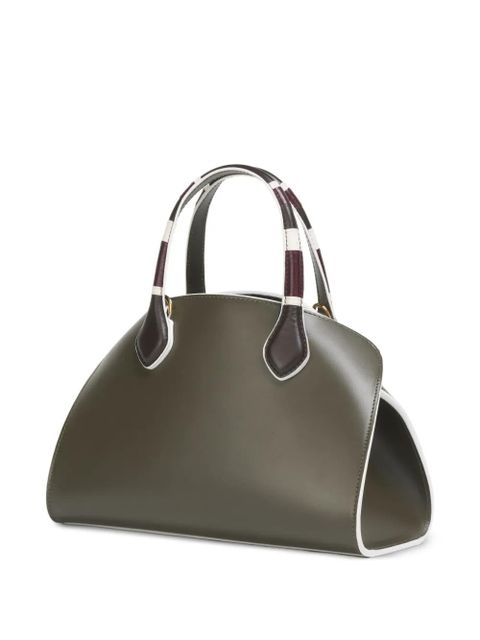 Marni contrast-trim leather mini bag - Green