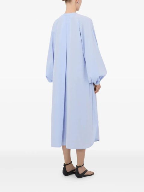 LouLou de Saison Vitti balloon-sleeve midi dress - Blue