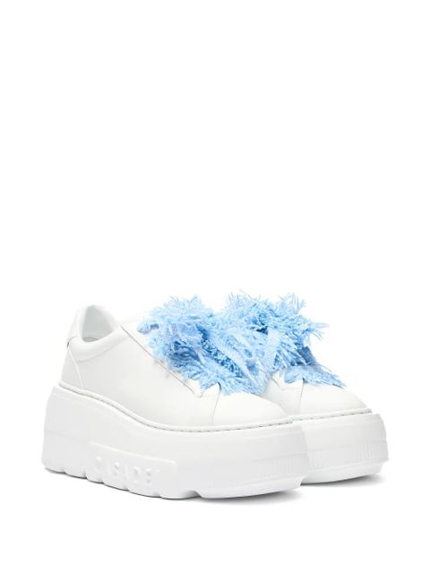 Casadei platform leather sneakers - White - zdjęcie produktu nr 2