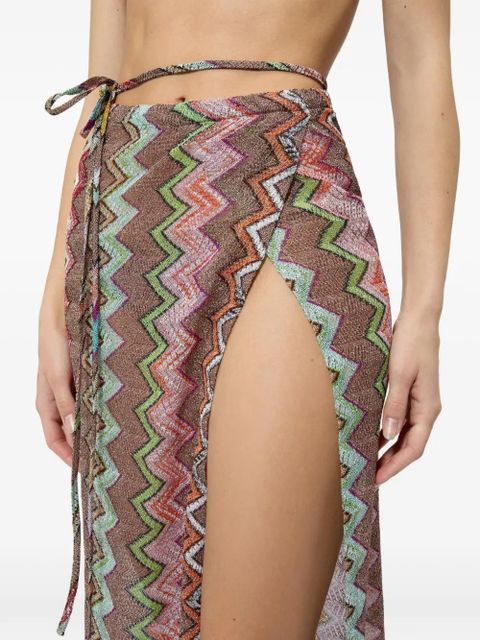 Missoni zigzag pareo - Brown