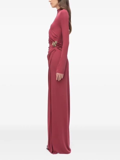 Simkhai Izadora draped jewel-embellished dress - Red - zdjęcie produktu nr 2