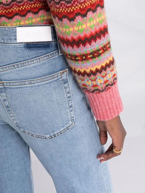 RE/DONE mid-rise straight leg jeans - Blue