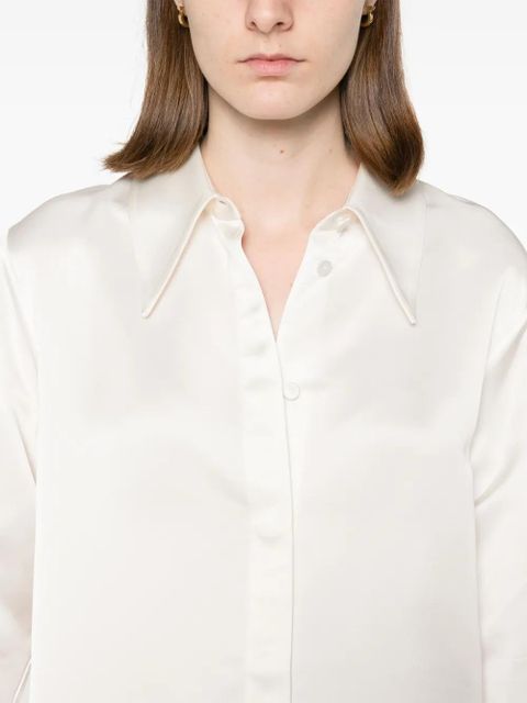 Jil Sander satin shirt - White
