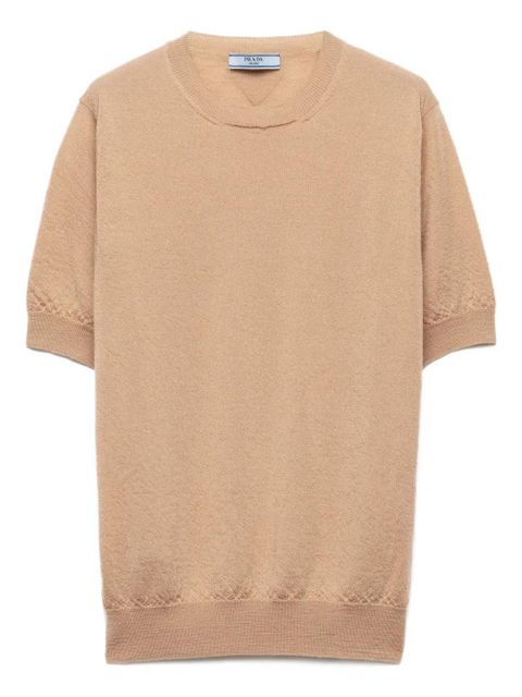 Prada cashmere crew-neck sweater - Neutrals - zdjęcie produktu nr 1