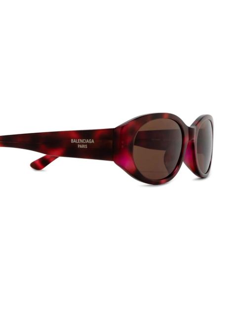 Balenciaga Eyewear oval-frame sunglasses - Red