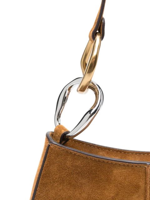 STAUD Ollie panelled shoulder bag - Brown