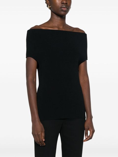 TOTEME double-knit top - Black - zdjęcie produktu nr 2