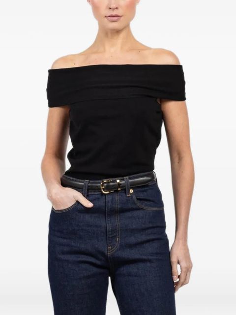 Simkhai Callahan off-the-shoulder top - Black - zdjęcie produktu nr 1