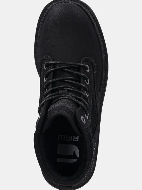 G-Star botki HUNTINGTON MID BSC W damskie kolor czarny na płaskim obcasie D28181-01-990