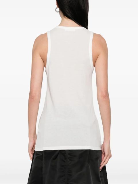 Jil Sander cotton tank top - White