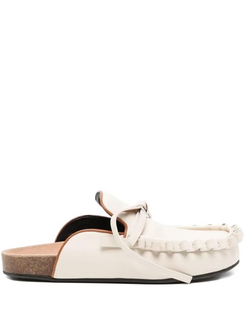 JW Anderson leather mules - Neutrals - zdjęcie produktu nr 1