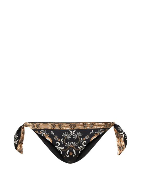TWINSET foulard-print bikini bottom - Black - zdjęcie produktu nr 1