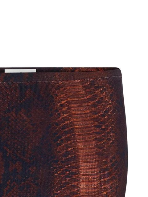 Jean Paul Gaultier ribbed printed mini skirt - Brown - zdjęcie produktu nr 2