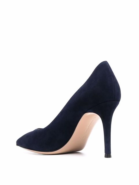 Gianvito Rossi Gianvito 85mm suede pumps - Blue - zdjęcie produktu nr 2