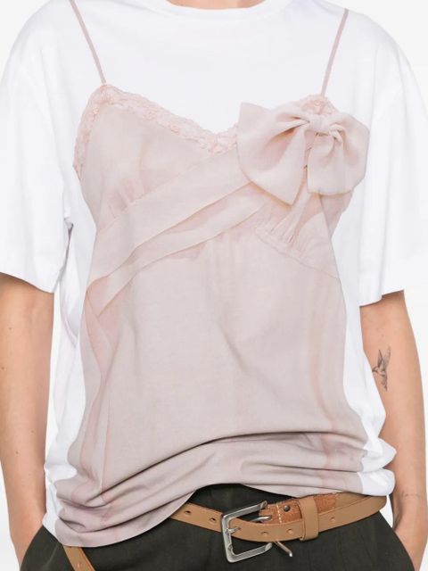 Simone Rocha bow sash T-shirt - White