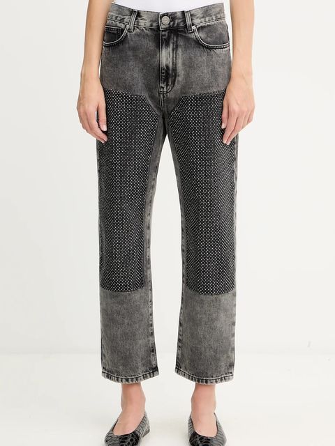 Pinko jeansy bawełniane damskie high waist 104635 A2W4 - zdjęcie produktu nr 1