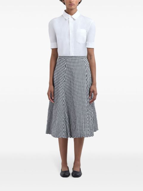 Marni check-print midi skirt - Black - zdjęcie produktu nr 2