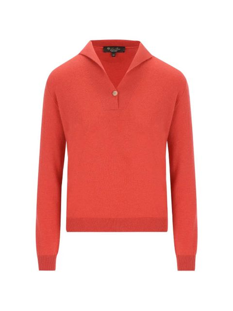 Loro Piana V-neck sweater - Orange - zdjęcie produktu nr 1