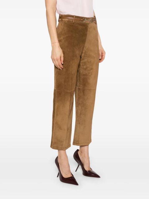 Gucci Horsebit-detail trousers - Brown