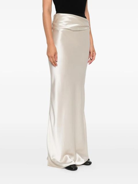 Nanushka Letto draped-detail maxi skirt - Neutrals