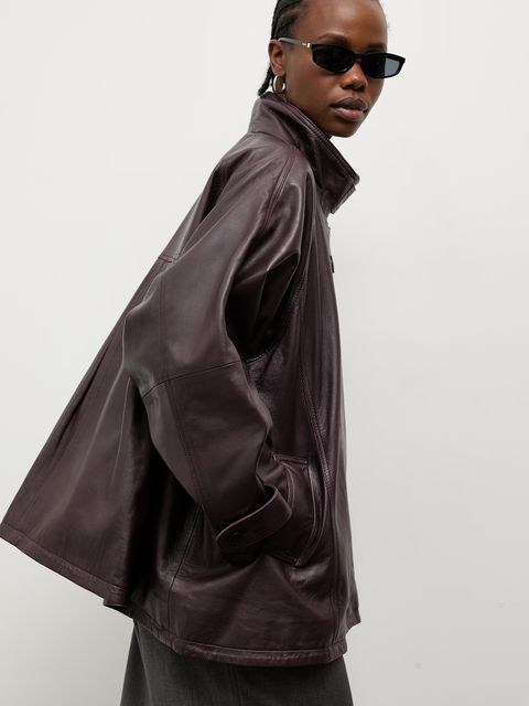 Answear.LAB kurtka przejściowa damska skórzana - zdjęcie produktu nr 1