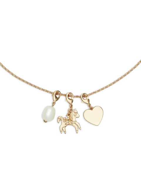 Tory Burch Curiosity horse-pendant necklace - Gold