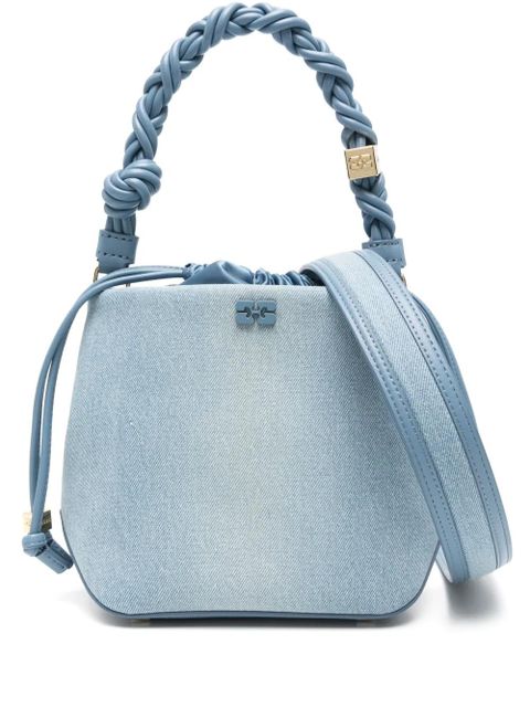 GANNI denim tote bag - 928 FADED DENIM BLUE - zdjęcie produktu nr 1