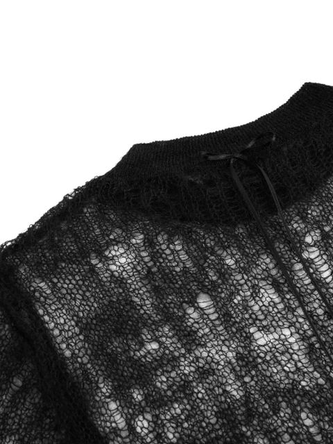 Simone Rocha bow-detail long-sleeved sweater - Black - zdjęcie produktu nr 2