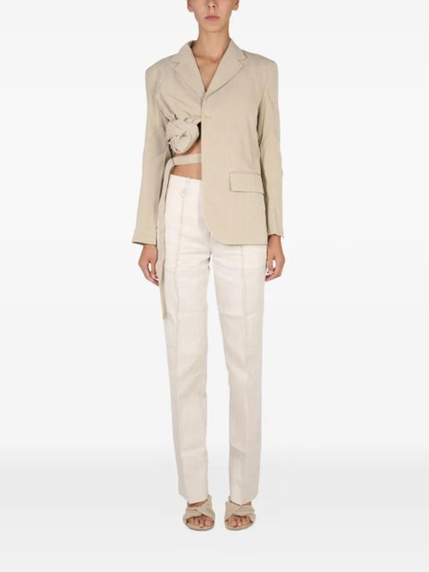 Jacquemus Baccala knotted jacket - Neutrals - zdjęcie produktu nr 2
