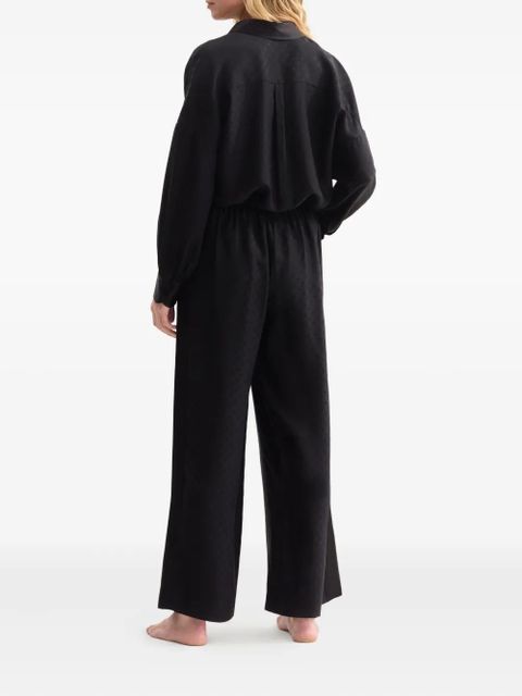 ERES Splendeur geometric-pattern trousers - Black