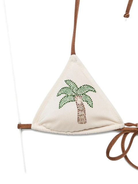 MC2 Saint Barth Leah palm-tree print bikini - Neutrals